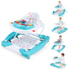 Baby Joy 6-In-1 Baby Walker, Baby Walker With Wheels, Adjustable Height, Music, Lights, Rocker Mode, Baby Activity Walker, Baby