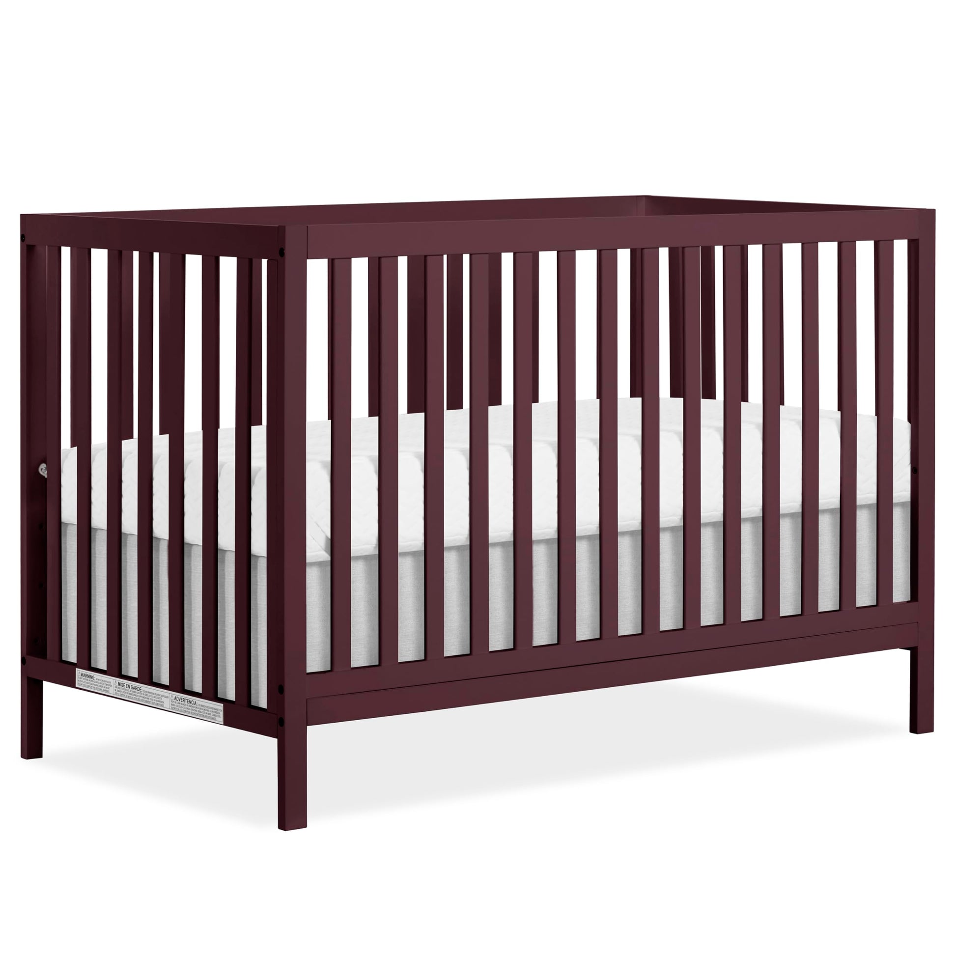 Dream On Me Synergy MOD 5-in-1 Convertible Full-Size Baby Crib with Toddler, Day & Full Bed Conversion in Auburn, GreenGuard Gol