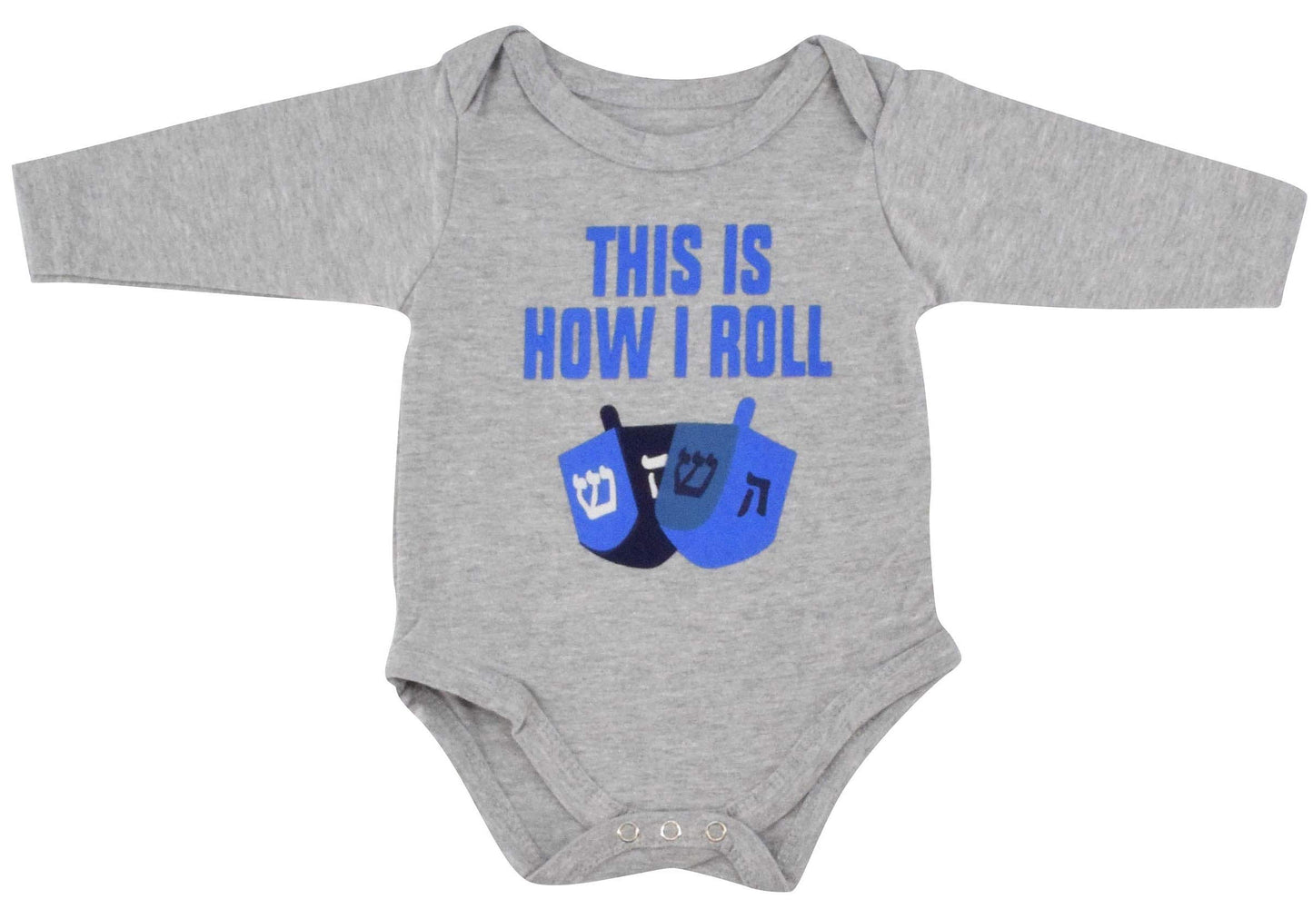 Unique Baby Boys This Is How I Roll Hanukkah Layette Set Cap (18 Months)