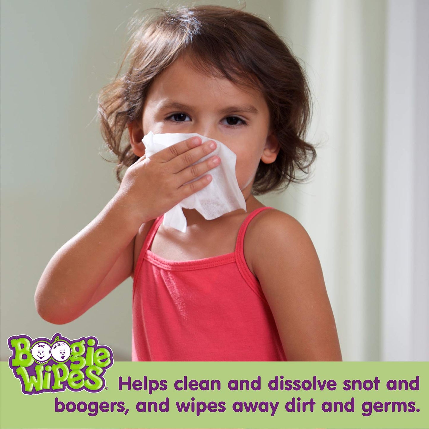 Saline Nose Wipes By Boogie, For Baby & Kids, Face, Hand & Body, Fsa/Hsa Eligible, Made With Vitamin E, Aloe, And Natural Saline
