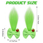 Green Furry Hair Bow Christmas Hair Clip For Girls Women Halloween Hair Clip Halloween Cosplay Costume Accessories Props