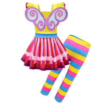 Dressy Daisy Fancy Fairy Costumes Dress Up Set With Butterfly Wings And Leggings For Little Girls Halloween Birthday Party Outfi