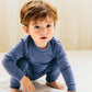 Vaenait Baby Kids Long Sleeve Modal Sleepwear Pajamas 2Pcs Set Modal Darkblue L