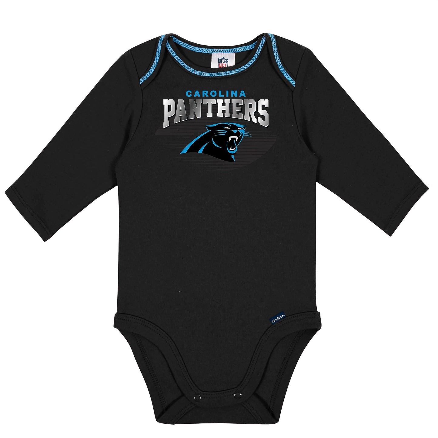 Gerber Nfl Baby Boys' 2 Pack Long Sleeve Bodysuit, Team Color, 18 Months