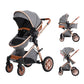 Cochildor DuraFlex 2-in-1 Baby Stroller, Foldable Travel Stroller for Newborn to Toddler, Convertible Stroller with All-Terrain 