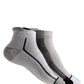 Texlon MenS Cushion Ankle Length Terry Towel Sports Multicolored Socks (Pack Of 3)