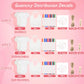 Bouboni 60 Pcs Diy Baby Bibs Bodysuit Set Baby Shower Game 6 White Baby Bibs 6 Newborn Bodysuit 12 Fabric Markers 12 Stencils 23