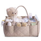 CEI-CEI Baby Diaper Caddy Organizer with Removable Dividers, Large Portable Nursery Storage Basket for Newborn Essentials, Chang