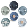 FRIGG SilkySoft Silicone Baby Pacifier 6-Pack Endless Sea | Made in Denmark | BPA-Free (6-18 Months)