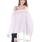 Switchon Feeding Apron Cover Maternity Cover & Scarf 100% Cotton Maternity Breastfeeding Multipurpose For Mothers (WhiteRed)