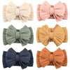 ALinmo 6 Pack Baby Headbands Super Soft Stretchy Nylon Hair Bands Hair Bows Hair Accessories for Baby Girls Newbrons infants Tod