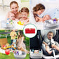 Lzellah Baby Diaper Caddy Organizer - Extra Large Nappy Caddy Rope Nursery Storage Bin - Baby Basket with 8 Pockets, 5 Compartme