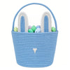 Easter Basket,Bunny Easter Baskets,Easter Buckets For Kids Girls Boys Easter Egg Hunting Basket,Bunny Rabbit Easter Tote Bags Fo