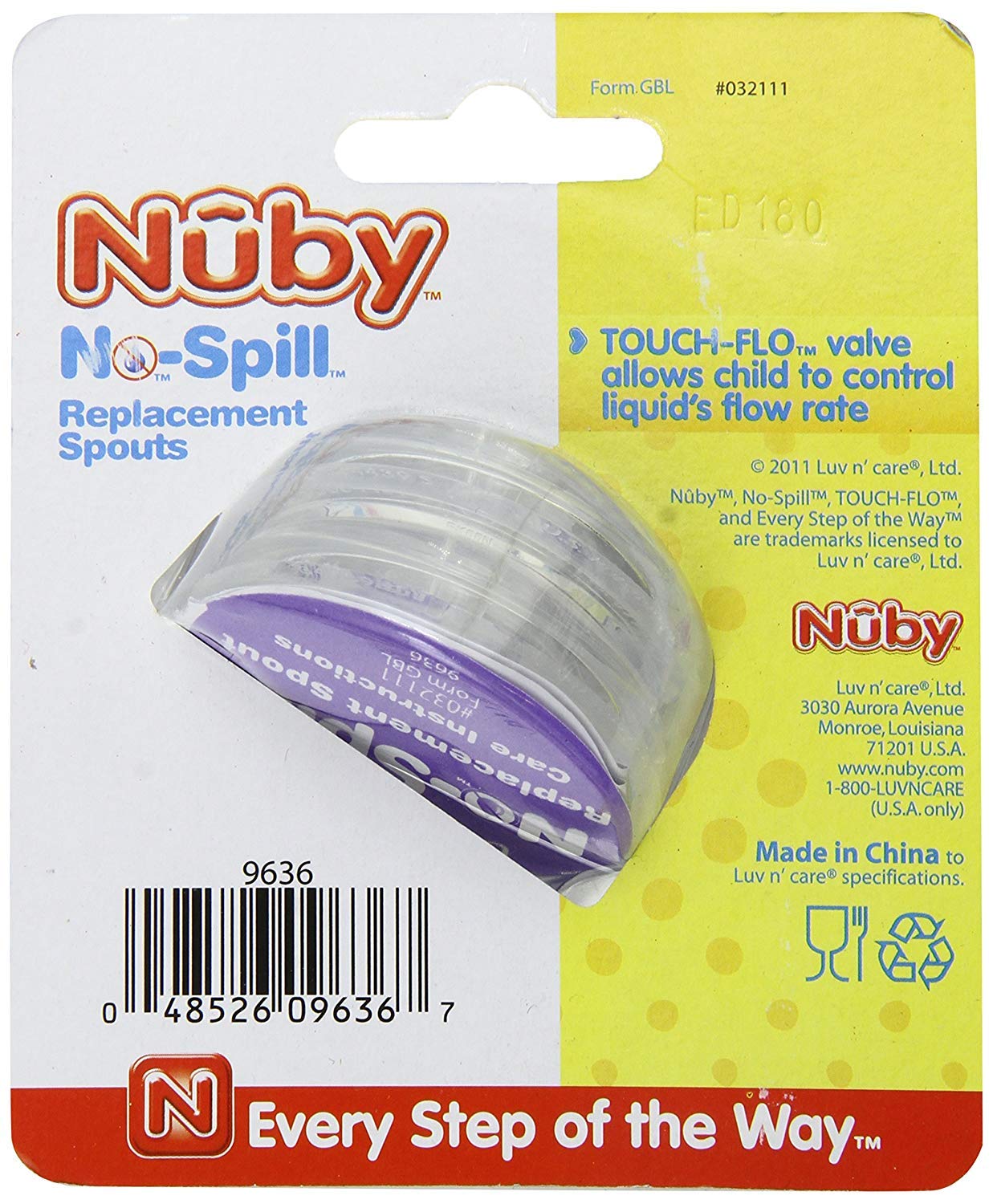Nuby 2-Pack Replacement Silicone Spouts For Select Nuby Cups