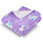 Mee Mee Soft Double Layered Baby Blanket with Cat Printed  Ultimate Comfort for Newborns (100 CM X 140 CM) 012 Months (Purple)