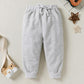 Happy Town Toddler Fall Outfits For Girl Boy Long Sleeve Hoodie Top And Long Sweatpants Set Toddler Sweatsuit (Solid Color-Grey,