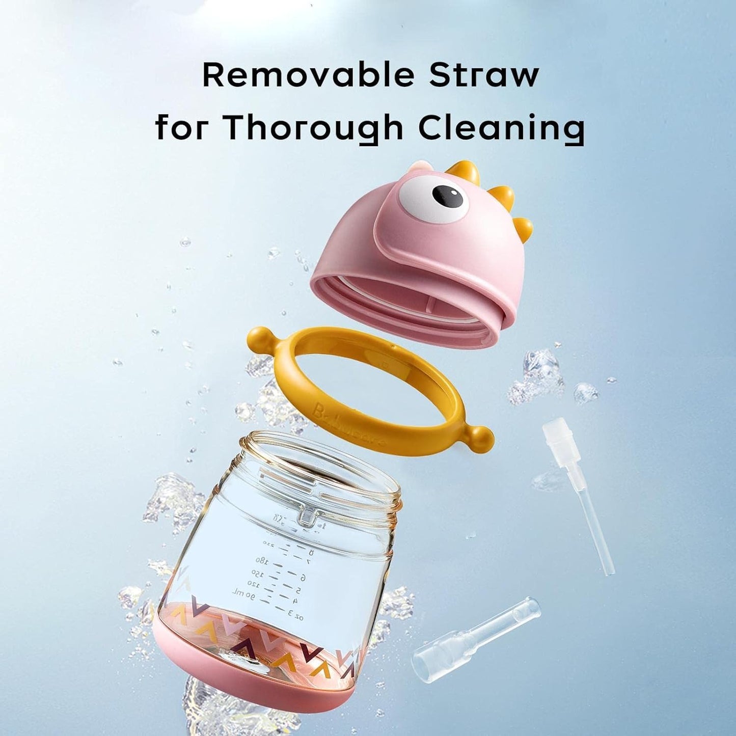 Bc Babycare Straw Sippy Cups For Toddler, No Spill Sippy Cups For Baby 1+ Year Old, Transition Weighted Sippy Cup With Straw And
