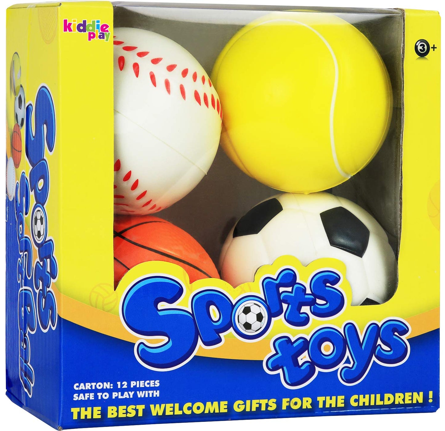 Kiddie Play Set of 4 Balls for Toddlers 4 Soft Soccer Ball for Kids