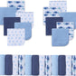Viviland Baby Washcloths, Super Soft Baby Bath Towels For Newborn 24 Pack, Absorbent Face & Body Wash Cloth For Baby Boy, Whale