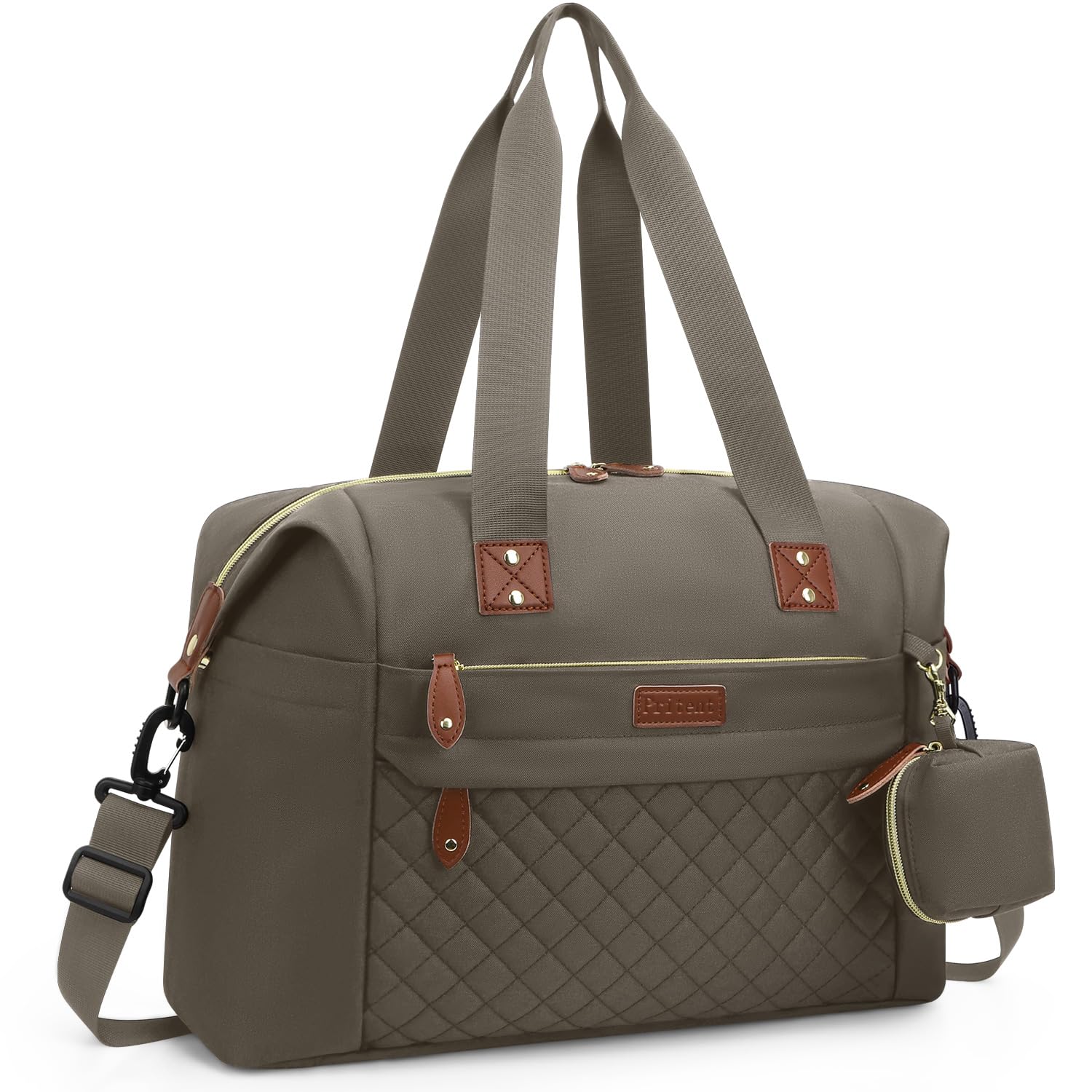 Pritent Diaper Bag Tote, Diaper Baby Bags with Pacifier Case, Shoulder Straps, Stroller Clips, Waterproof Large Mommy Maternity 