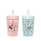Zak Designs Disney Minnie Mouse Kelso Toddler Cups For Travel or At Home, 15oz 2-Pack Durable Plastic Sippy Cups With Leak-Proof
