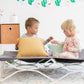 Regalo My Cot Twin Portable Toddler Bed, Includes Fitted Sheet, Gray