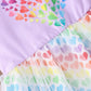 Girls Valentines Day Dresses Heart Print Dress Purple Tulle Tutu Toddler Girl Valentines Day Dress 3T/1319