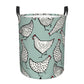 Pevtufa Hand Drawn Chickens Foldable Laundry Basket Organizer,Fabric Clothes Toy Storage Basket Nursery Hamper Storage Bin For H