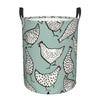 Pevtufa Hand Drawn Chickens Foldable Laundry Basket Organizer,Fabric Clothes Toy Storage Basket Nursery Hamper Storage Bin For H