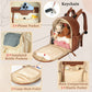 Miss Fong Small Diaper Bag Mini Diaper Bag Backpack, Leather Diaper Bag, Baby Diaper Bag, 11 Pockets Diaper Bag Organizer With H