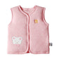 Monvecle Baby Cotton Warm Vests Unisex Infant to Toddler Padded Waistcoat Pink Bear 12-18M