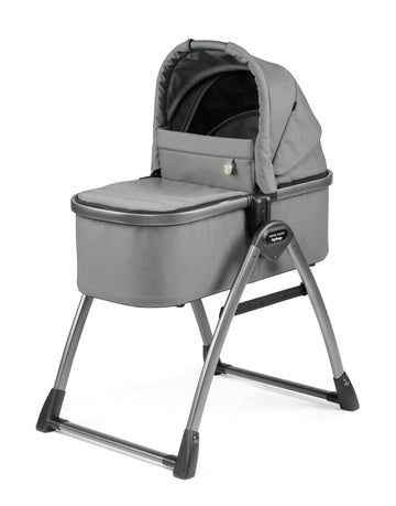 Peg Perego Bassinet with Home Stand for Ypsi-Veloce-Vivace, Mercury (Grey)