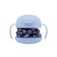 Ubbi Tweat No Spill Snack Container for Kids, BPA-Free, Toddler Travel Cup, Cloudy Blue