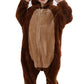 CuteOn Brown Bear Onesie Kids Animal Pajamas for Boys Girls Halloween Christmas Costume Height for 140cm