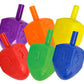 Izzy 'N' Dizzy 100 Medium Dreidels - Assorted Colors - Classic Chanukah Spinning Draidel Game And Prize - Bulk Value Pack