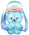 QUEDOZ Sipper Water Bottle for Infant/Toddler/Kids Water Bottle / 1000 ml, AntiSpill | Sippy Cup with Reusable Straw | BPA Free