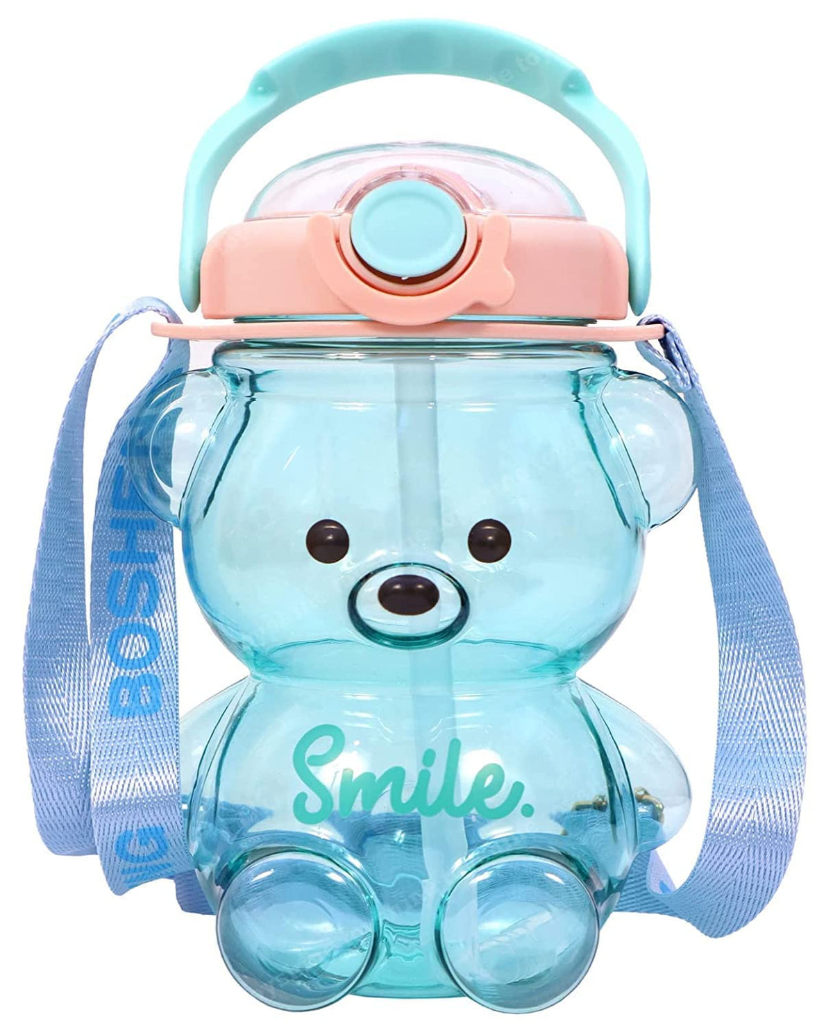 QUEDOZ Sipper Water Bottle for Infant/Toddler/Kids Water Bottle / 1000 ml, AntiSpill | Sippy Cup with Reusable Straw | BPA Free