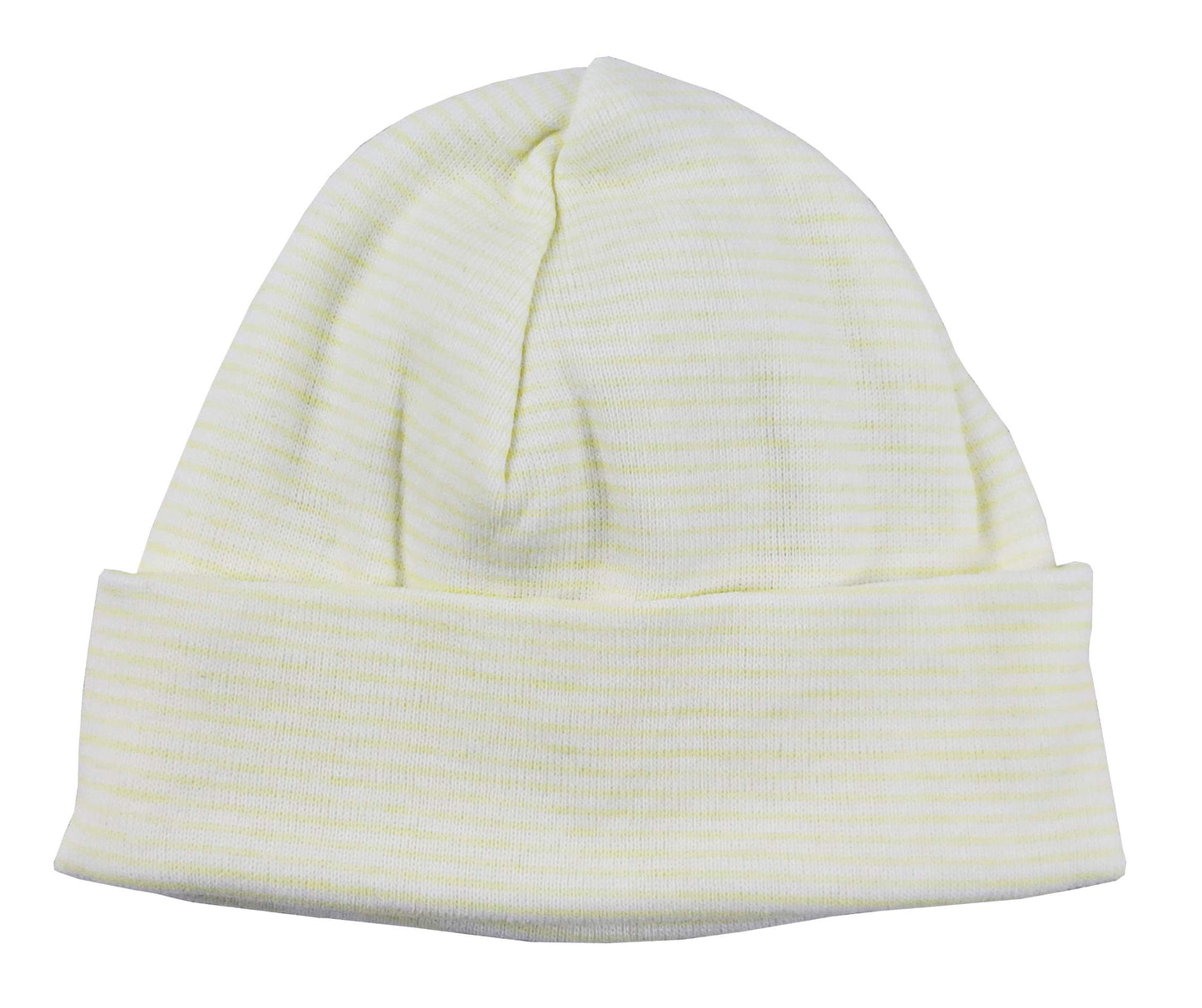 Bambini Stripped Baby Cap Yellow