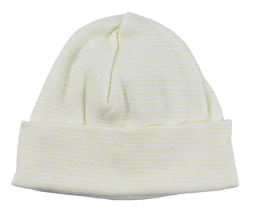 Bambini Stripped Baby Cap Yellow
