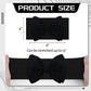 Yanjie Baby Girl Bow Headbands - Black, White Nylon Hair Bows For Infants And Toddlers 0-6 Months