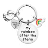 New Mom Jewelry Gifts Mom To Be Gift Keychain Inspirational Jewelry Rainbow Jewelry Pregnancy Announcement Baby Announcement Gif