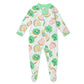 Honestbaby Baby Celebration Sleep & Play Footed One-Piece Pajama Sleeper 100% Organic Cotton, Shamrock Sweetness