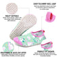 Hiitave Kids Water Shoes Non-Slip Quick Dry Swim Barefoot Beach Aqua Pool Socks For Boys & Girls Toddler Pink/Unicorn 3.5-4 M Us