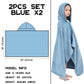 Hiturbo 2Pcs Kids Hooded Towel: Soft Plush Fleece Blanket - 50'X30' Swim Cover Up - Pool Beach Bath Towel Wrap For 3-12 Yrs (N
