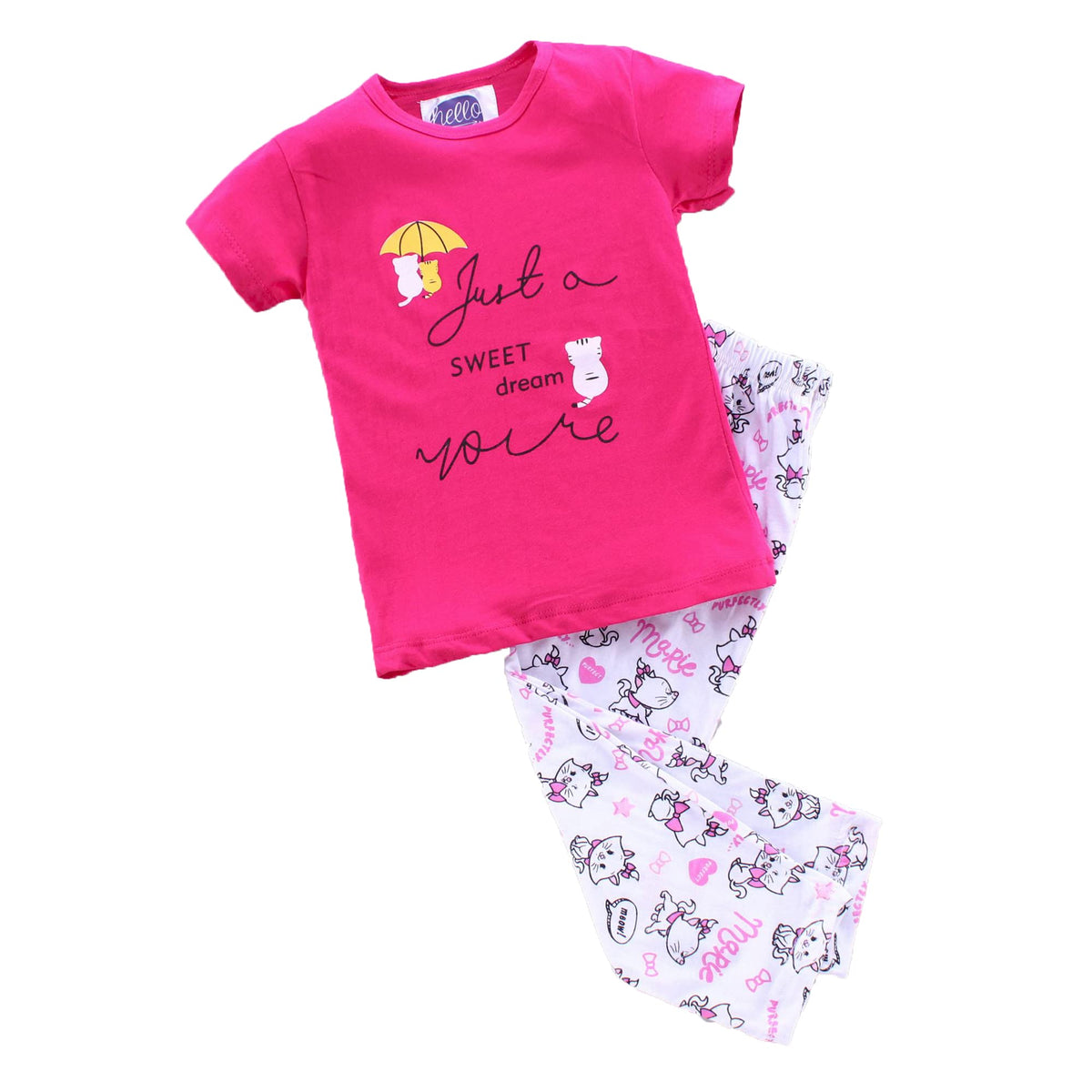 EIMOIE Girls Nightwear Regular Pajama Top (2493_Dark Pink_910 Years)
