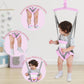Slevoo Baby Jumper, Baby Door Jumper Quick Set Up And Easy-To-Use, Fun Bouncer For Active Play Over 1 Year Old, Pink