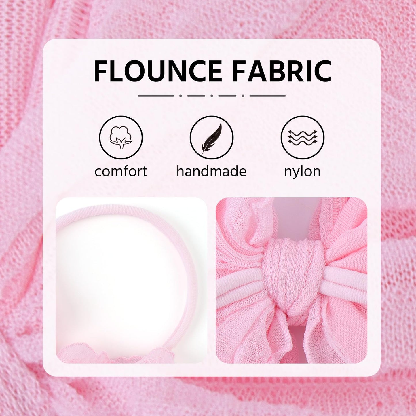 Lanmerry Baby Girls Headbands Bows Newborn Lace Hair Bow Hair Accessories For Infant Baby Girls Headband Toddler Black White Lig