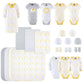 The Peanutshell Newborn Layette Gift Set For Baby Boys Or Girls - 23 Piece Gender Neutral Newborn Clothes & Accessories Set - Sa