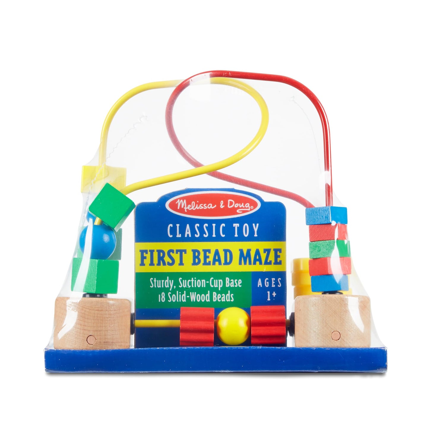 Melissa & Doug First Bead Maze - Wooden Educational Toy 4.2 x 7 x 8.6 inches ; 1.3 pounds