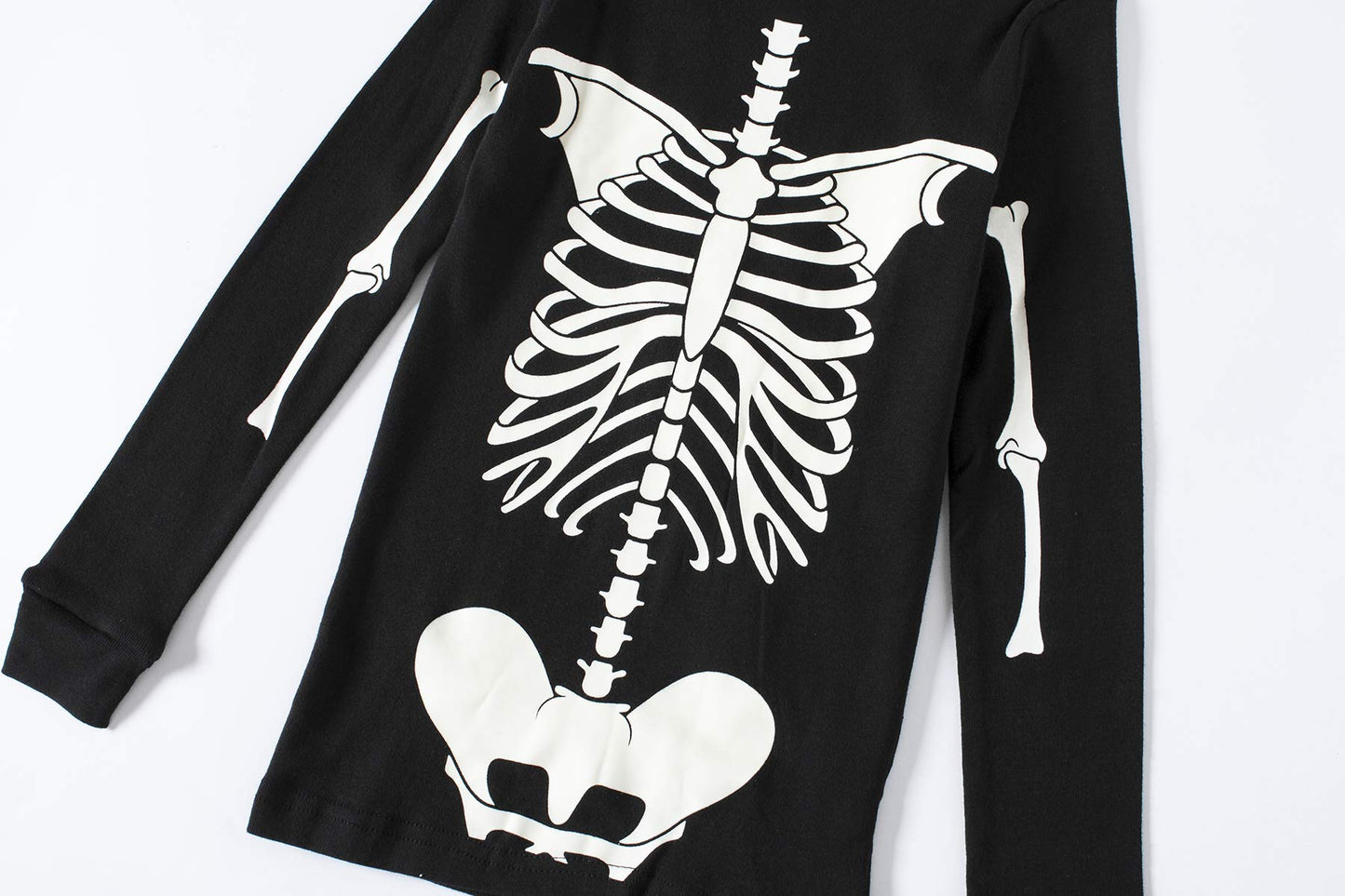 Skeleton Halloween Pajamas Baby Boys Girls Glow In The Dark Skeleton Sleepwear Long Sleeve Kids Clothes Toddler Pjs Size 12-18 M